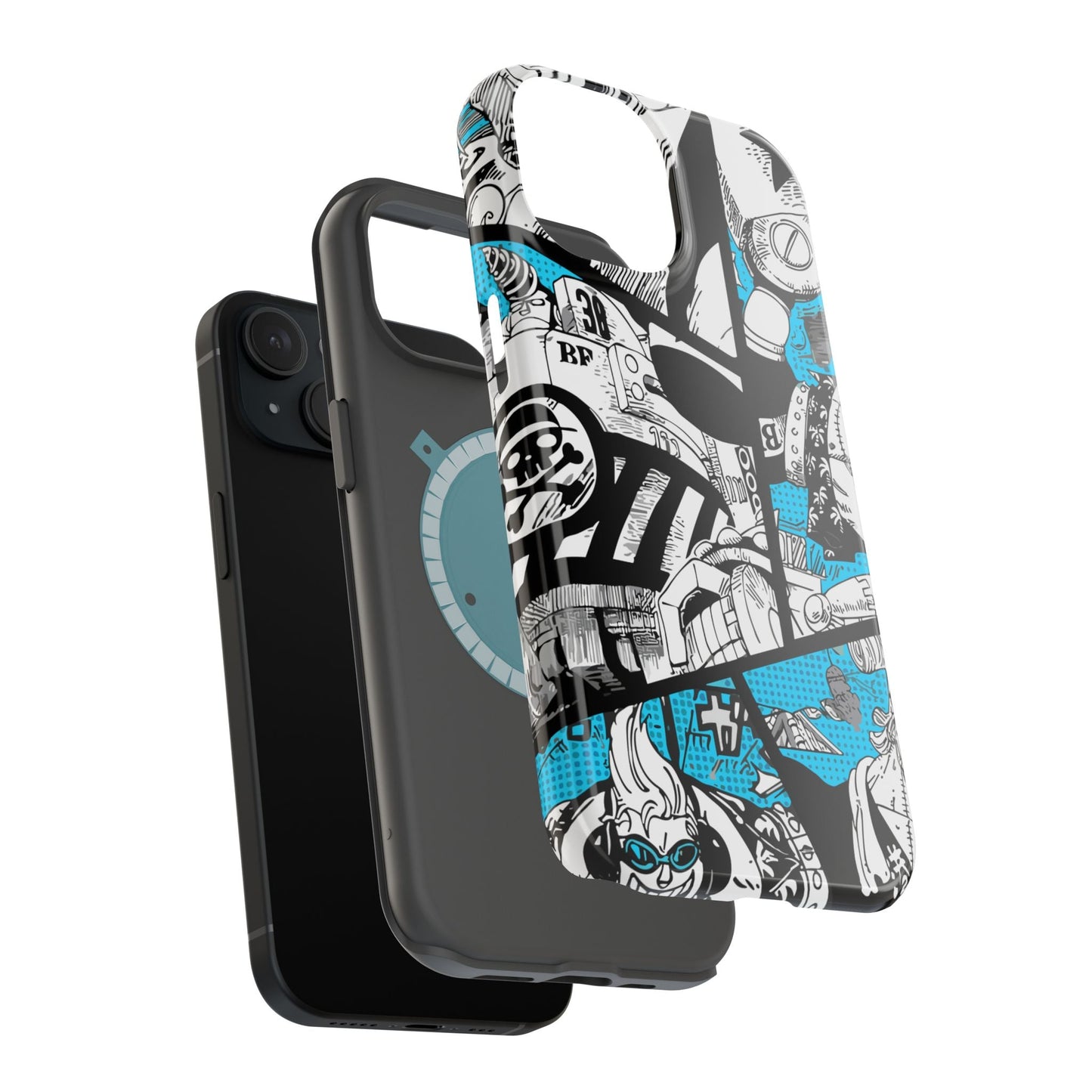 Franky Magnetic Tough iPhone Case – The Cyborg Powerhouse - AnimeKraf.com
