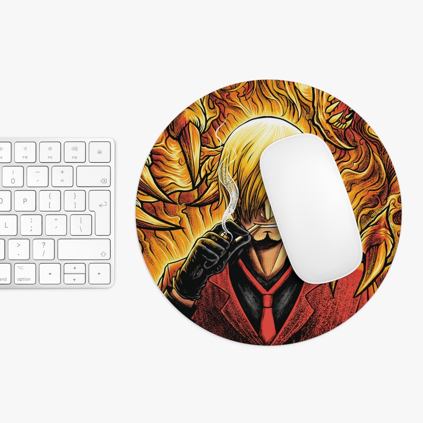 Sanji Fire Kick – Anime Mouse Pad for Gamers & Otaku - AnimeKraf.com