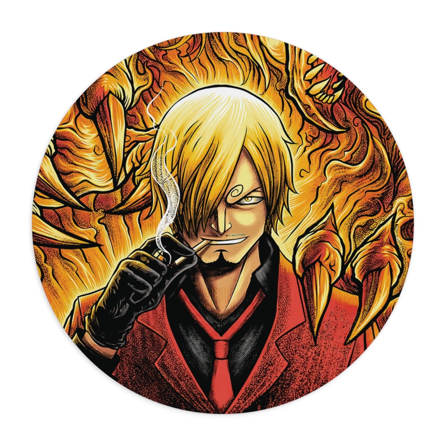 Sanji Fire Kick – Anime Mouse Pad for Gamers & Otaku - AnimeKraf.com