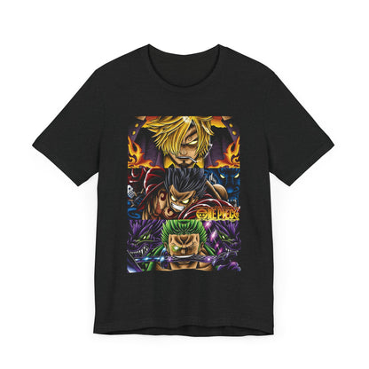 Straw Hat Pirates Heroes Tee – One Piece Inspired Graphic T-Shirt