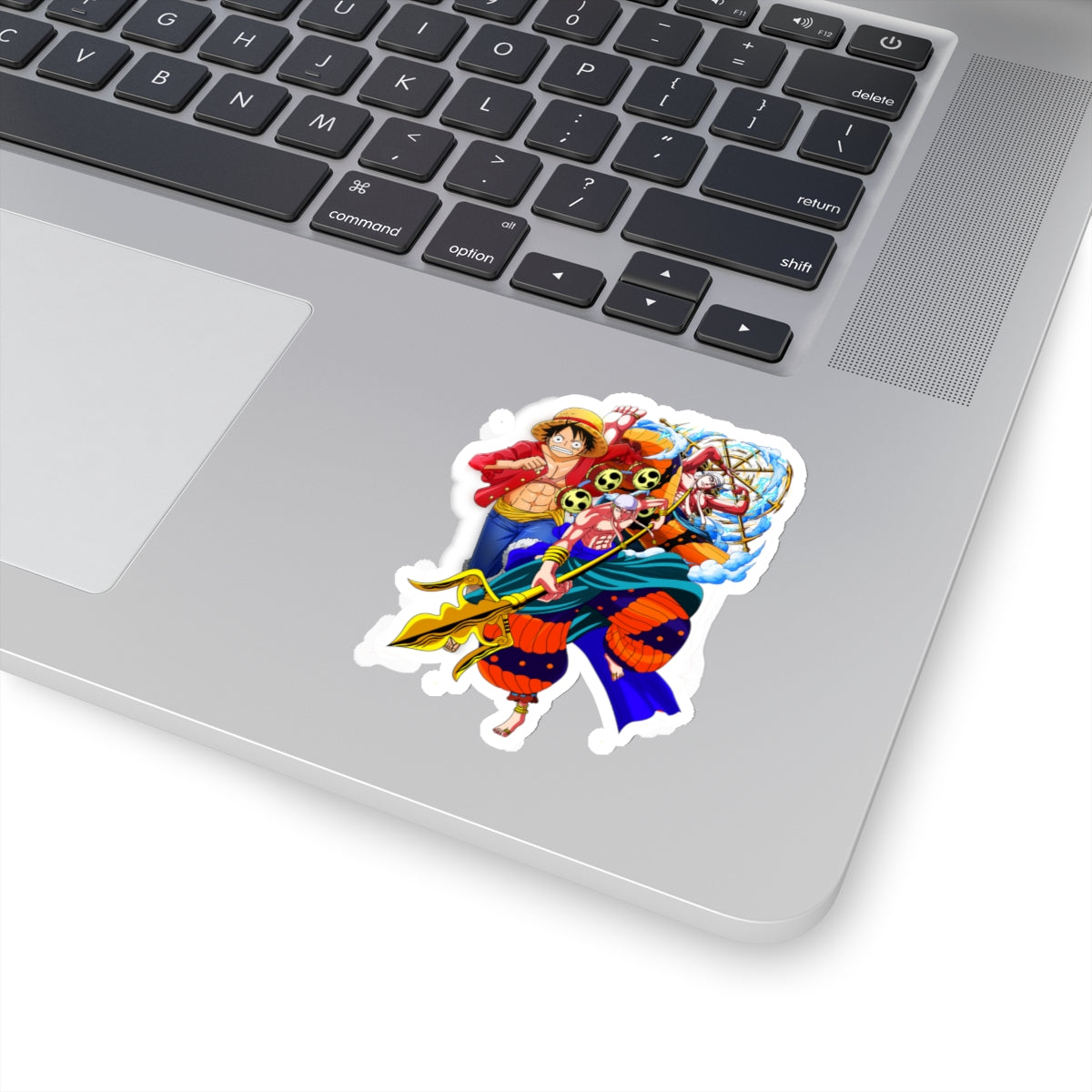 Luffy and Enel Vinyl Sticker – One Piece Showdown