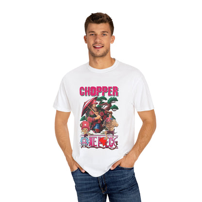 Garment-Dyed Tony Tony Chopper Samurai T-Shirt – One Piece Heroic Design