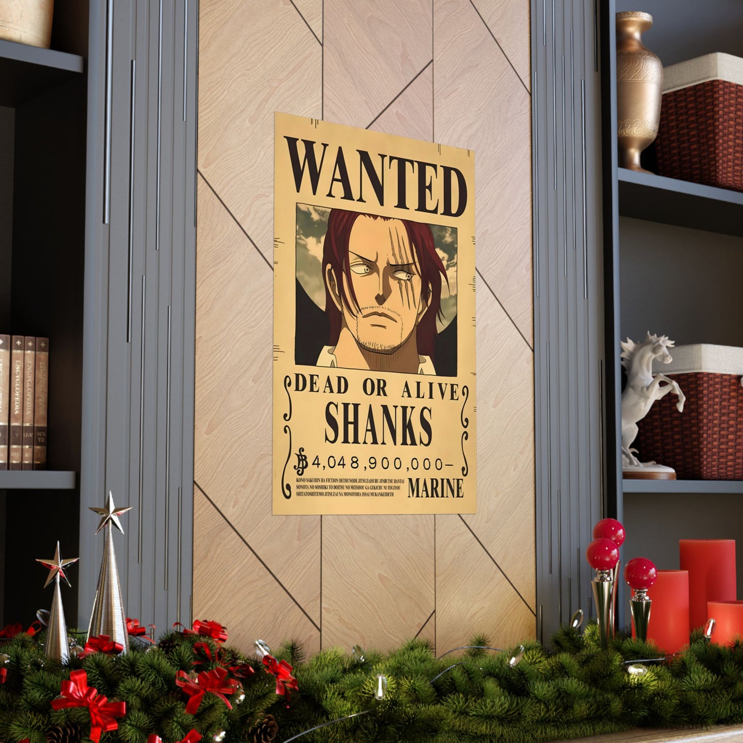 One Piece Shanks Wanted Poster - Premium Matte Art Print