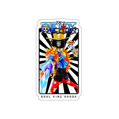 Soul King Brook Kiss-Cut Sticker – The Music Icon of One Piece