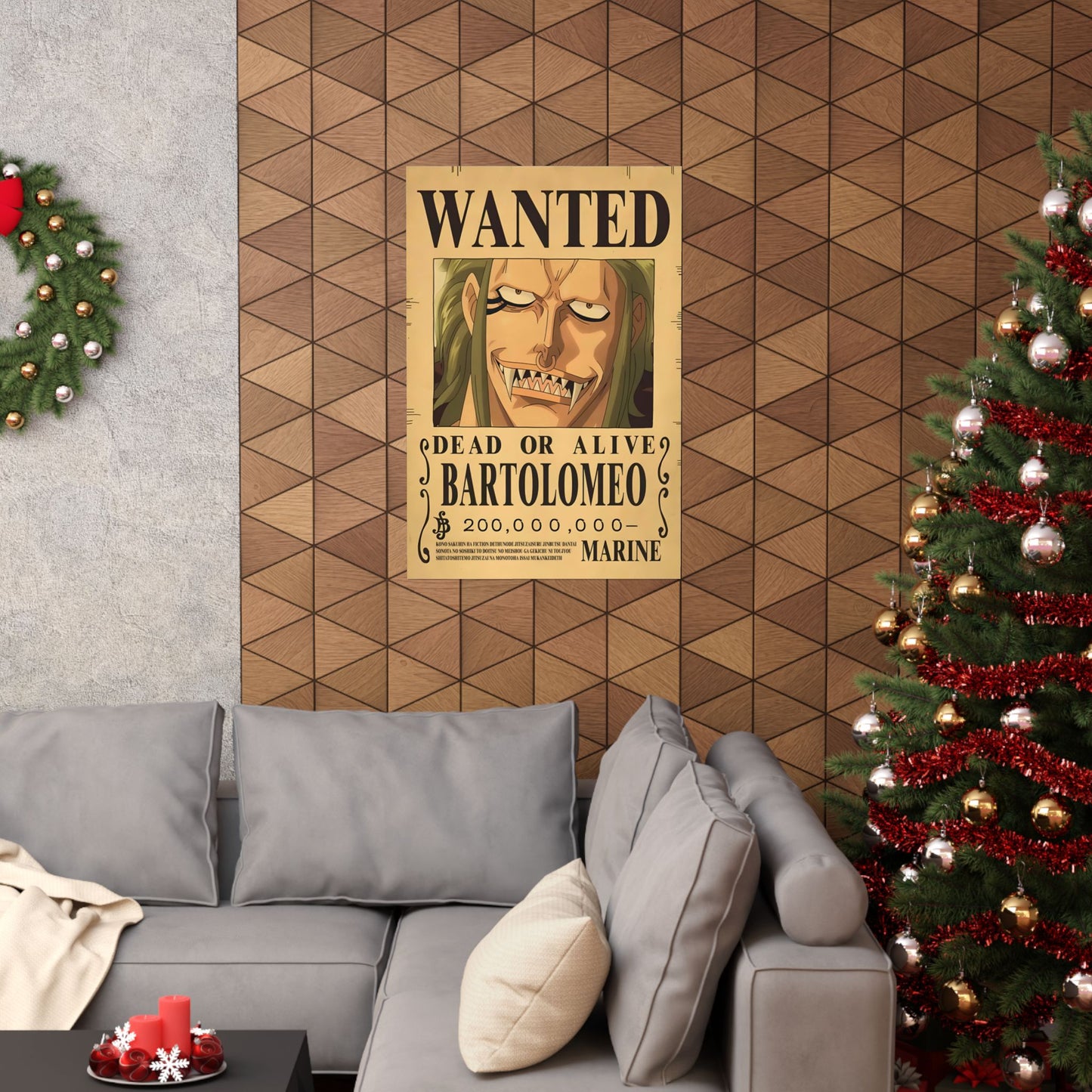 One Piece Bartolomeo Wanted Poster - Premium Matte Art Print