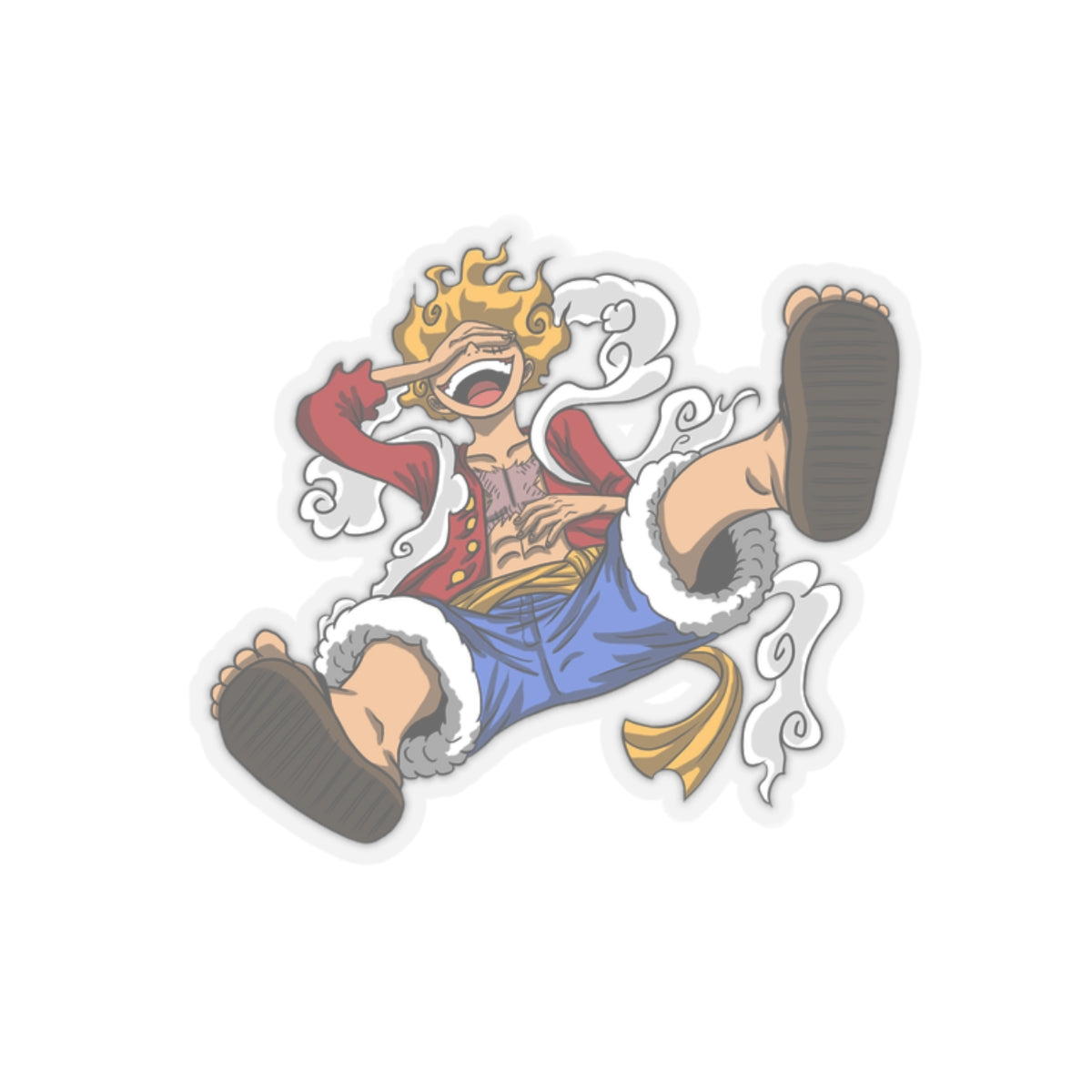 Gear 5 Luffy Sticker – Unleash Joy and Chaos