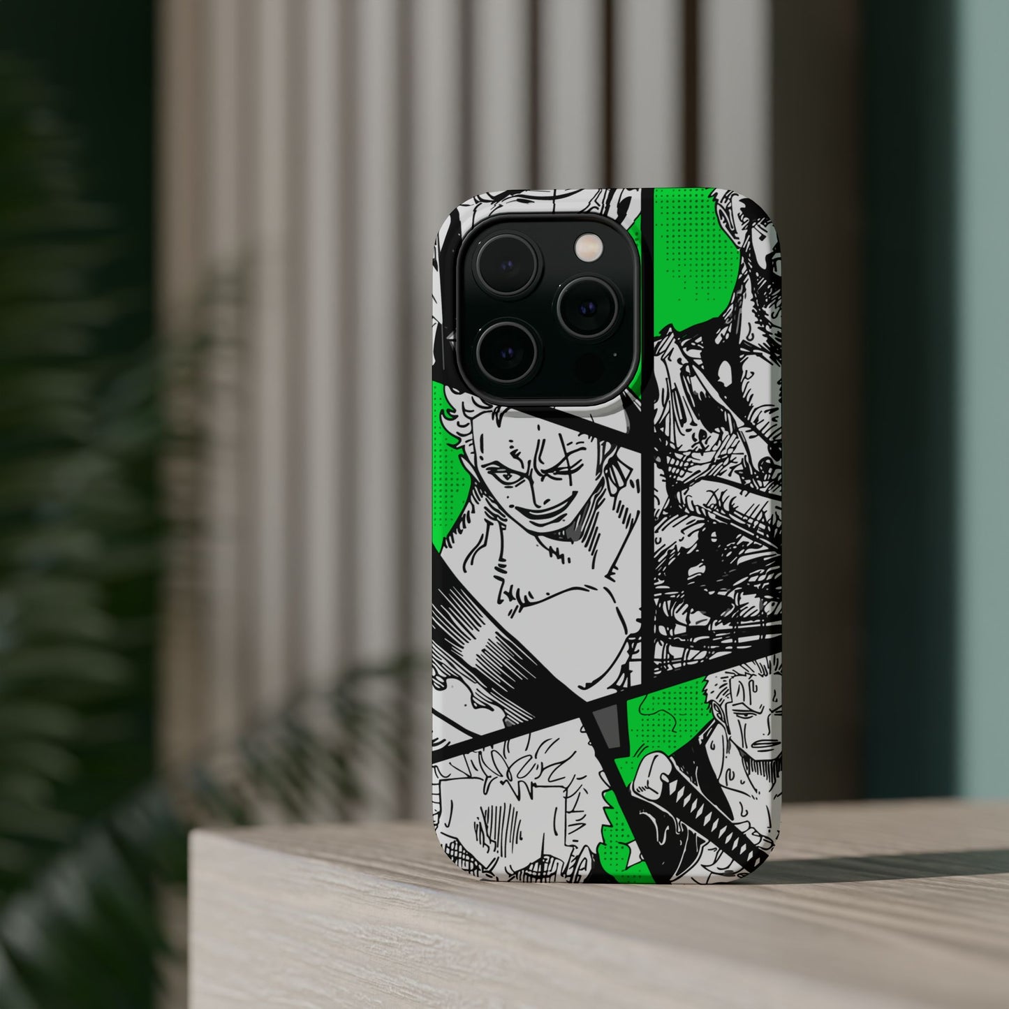 Zoro Magnetic Tough iPhone Case – Embrace the Spirit of the Swordsman