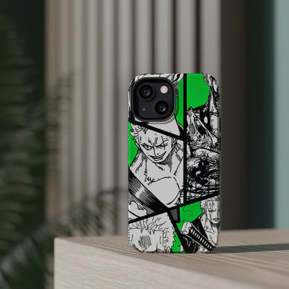 Zoro Magnetic Tough iPhone Case – Embrace the Spirit of the Swordsman