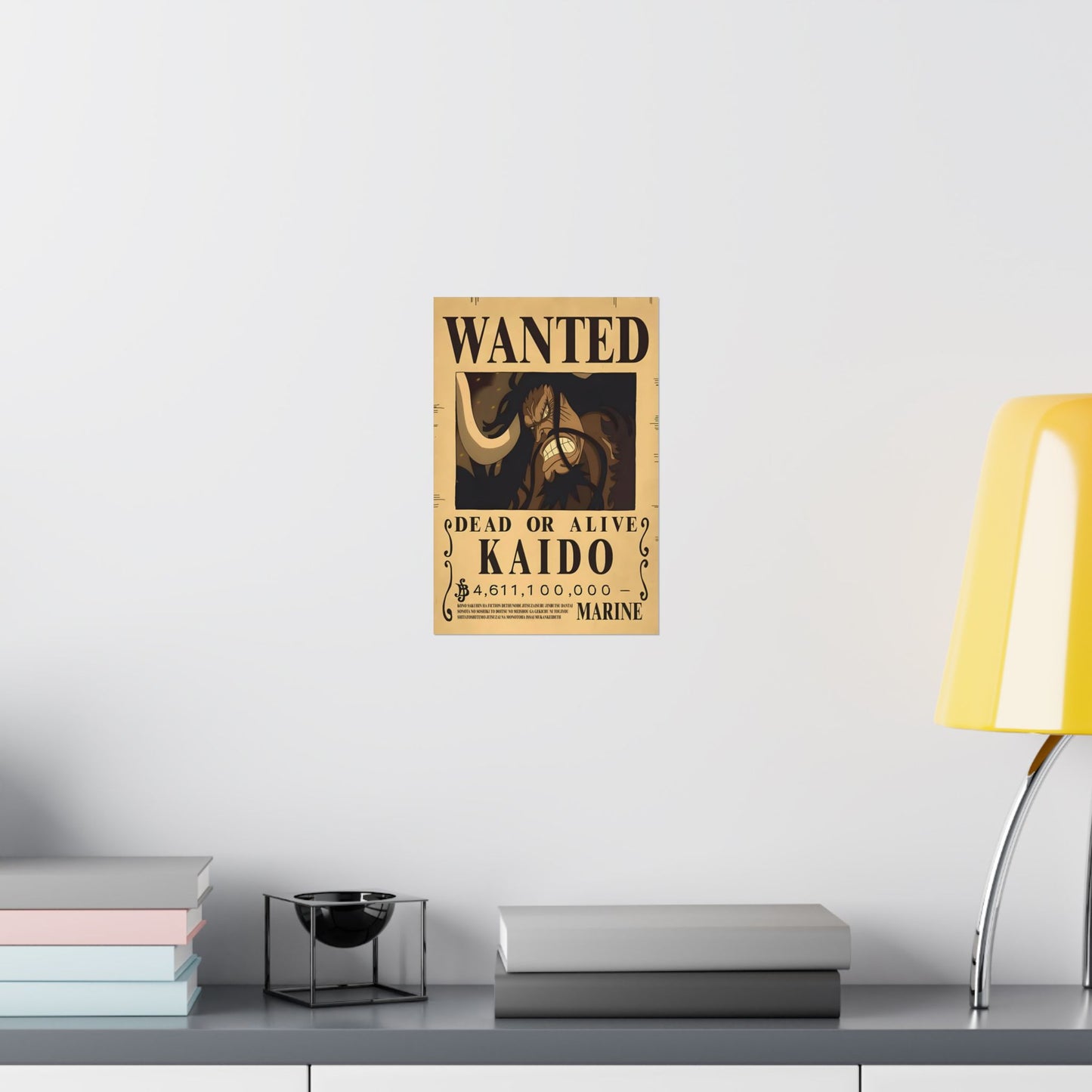 One Piece Kaido Wanted Poster - Premium Matte Art Print