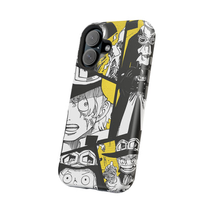 Sabo Yellow Manga Magnetic iPhone Case – Revolutionary Flame Design