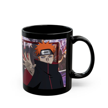 Pain (Nagato) Black Ceramic Mug - Naruto Shippuden Inspired Gift