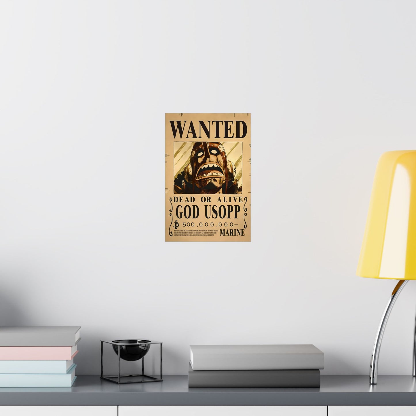 One Piece God Usopp Wanted Poster - Premium Matte Art Print