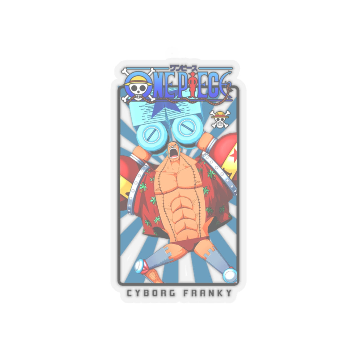 Cyborg Franky Vinyl Sticker – One Piece’s Shipwright Extraordinaire