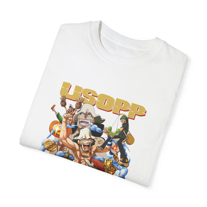 Garment-Dyed Usopp T-Shirt – One Piece The Sniper’s Spirit