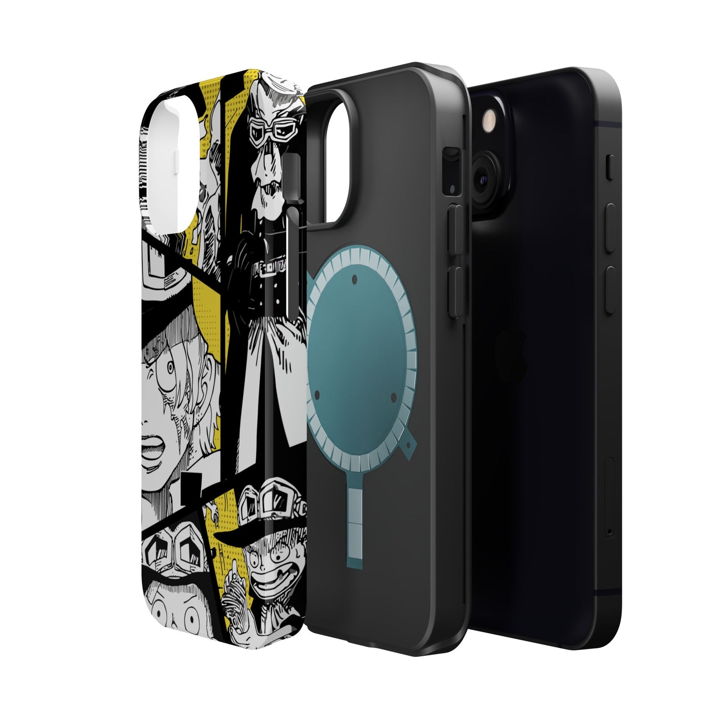 Sabo Yellow Manga Magnetic iPhone Case – Revolutionary Flame Design