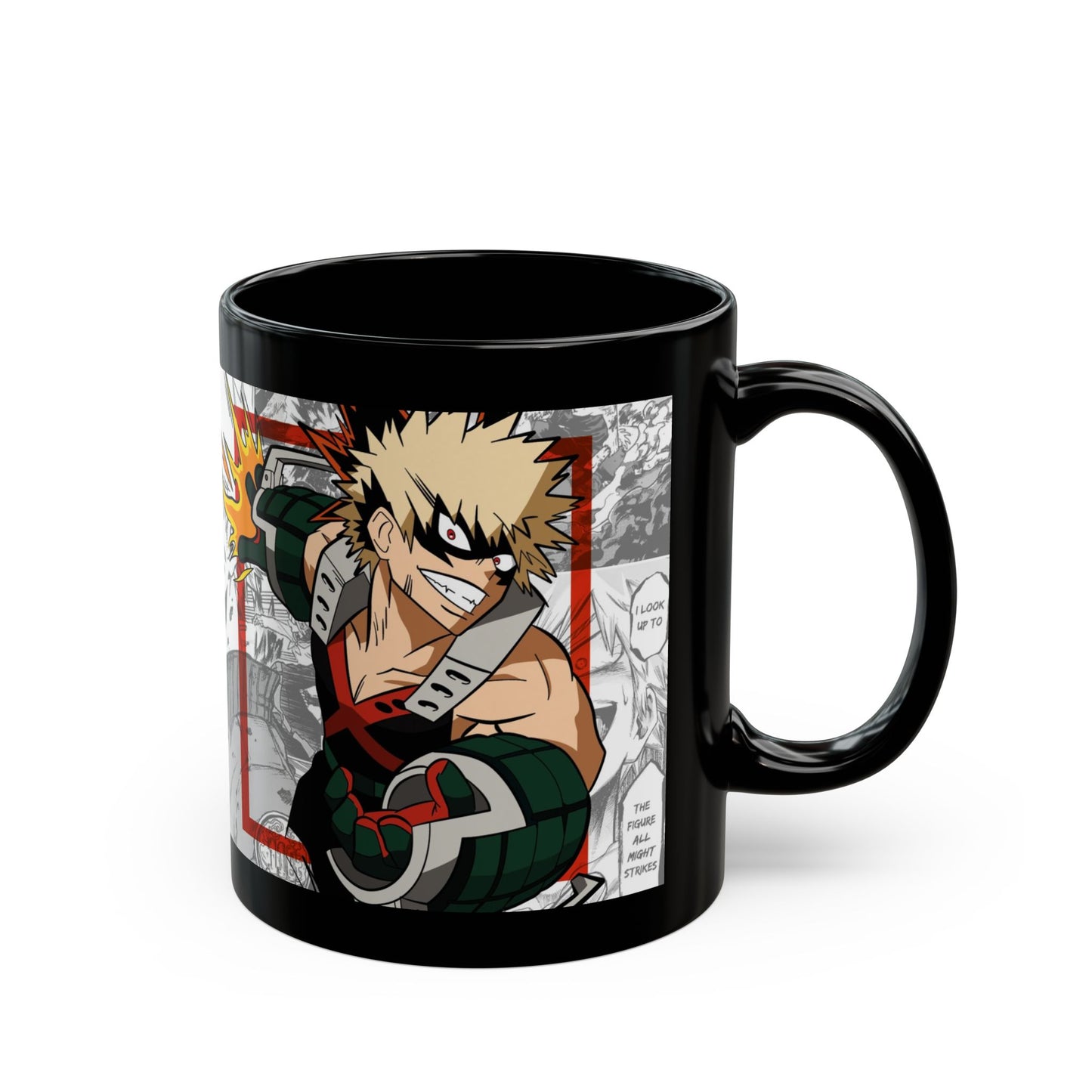 Katsuki Bakugo Black Ceramic Mug – My Hero Academia Explosive Design