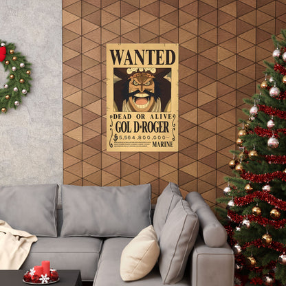 One Piece Gol D. Roger Wanted Poster - Premium Matte Art Print