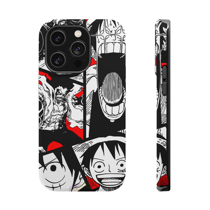 Luffy & Gear 5 Manga Tough Magnetic iPhone Case – Bold Adventure Design