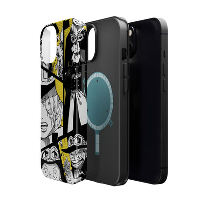 Sabo Yellow Manga Magnetic iPhone Case – Revolutionary Flame Design