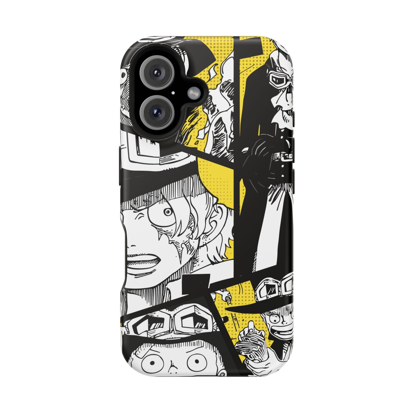 Sabo Yellow Manga Magnetic iPhone Case – Revolutionary Flame Design