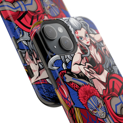 Akaza & Daki Tough Magnetic Case – Durable Anime-Inspired Design