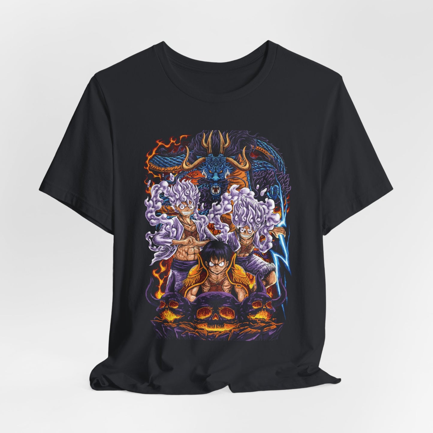 One Piece Wano Showdown Tee – Luffy vs Kaido Epic Battle T-Shirt