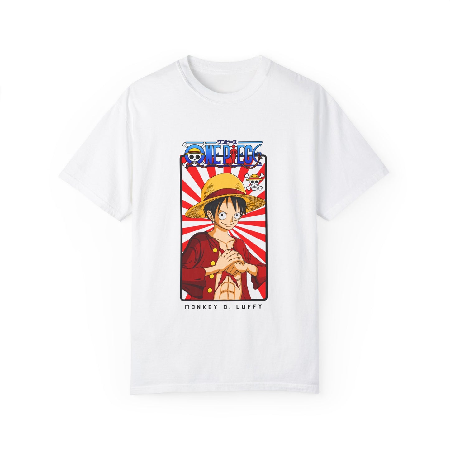 Garment-Dyed Monkey D. Luffy T-Shirt – One Piece The Future Pirate King