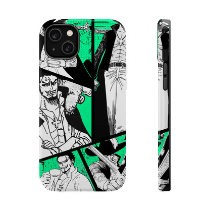 Dracule Mihawk Green Manga Tough Magnetic iPhone Case – Master Swordsman Design