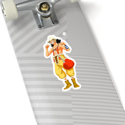 Usopp Warrior Pose Kiss-Cut Sticker