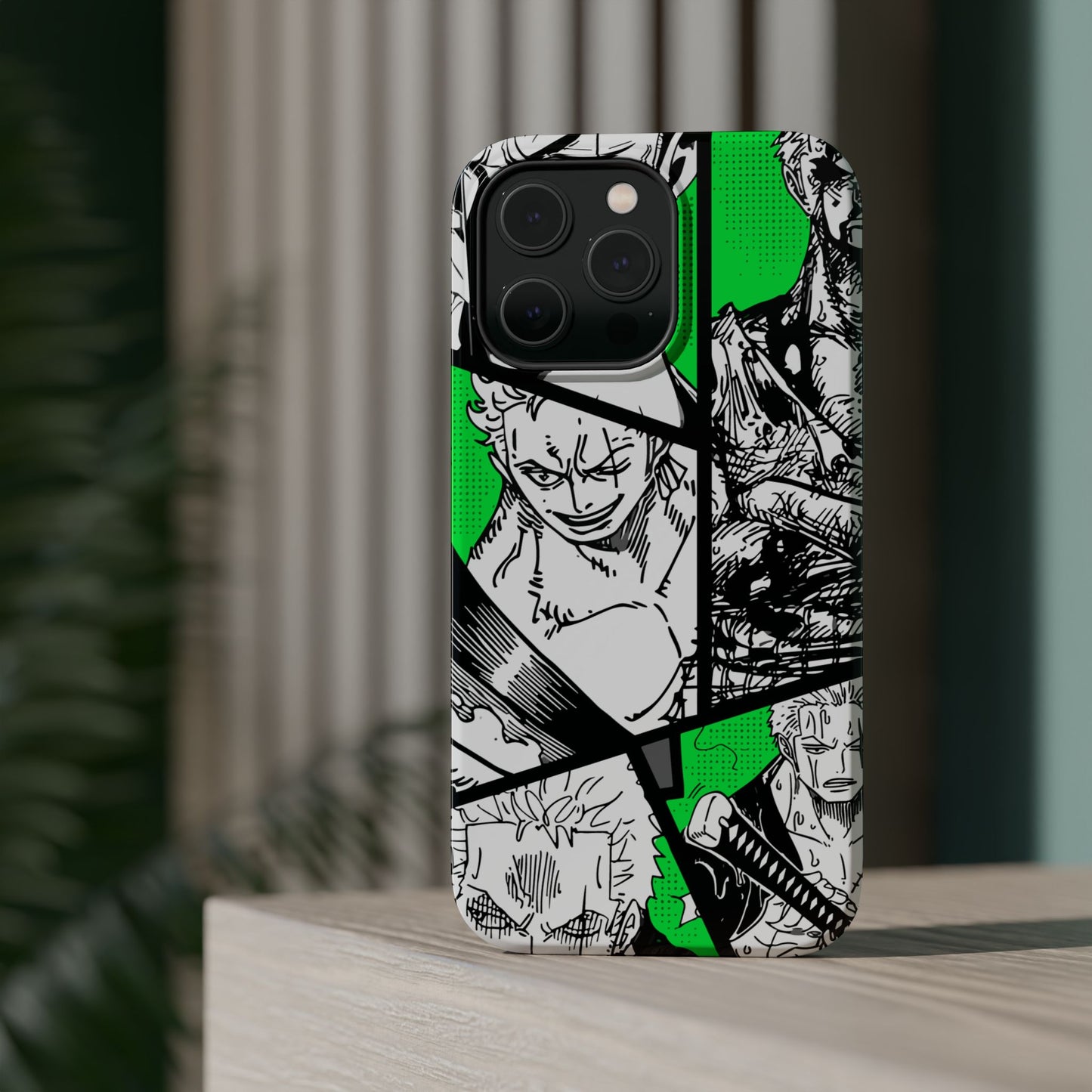 Zoro Magnetic Tough iPhone Case – Embrace the Spirit of the Swordsman