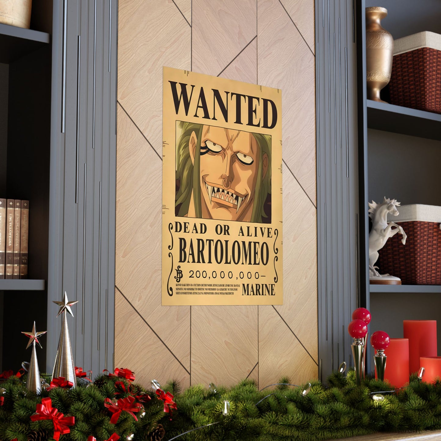 One Piece Bartolomeo Wanted Poster - Premium Matte Art Print