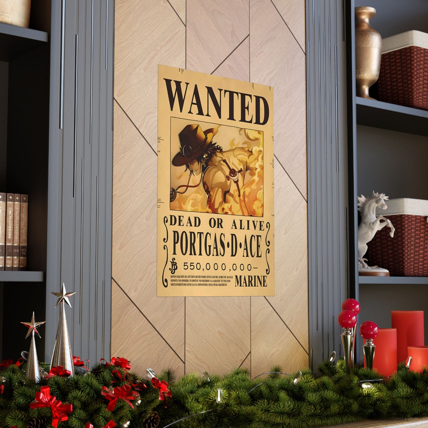 One Piece Portgas D. Ace Wanted Poster - Premium Matte Art Print