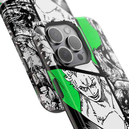 Zoro Magnetic Tough iPhone Case – Embrace the Spirit of the Swordsman