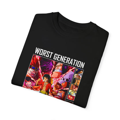 Garment-Dyed Worst Generation T-Shirt – One Piece Supernovas Design