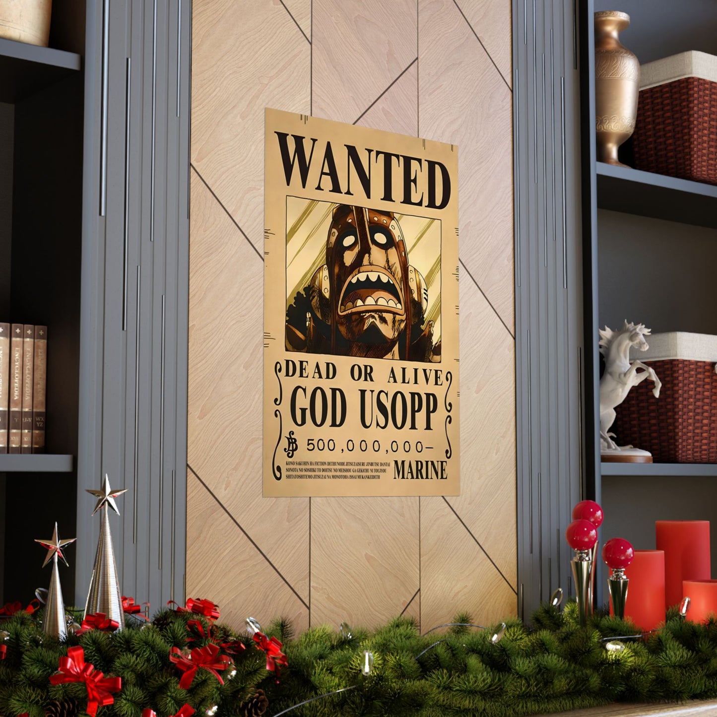 One Piece God Usopp Wanted Poster - Premium Matte Art Print