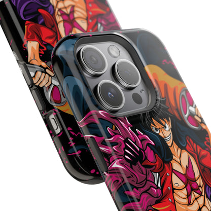 Monkey D. Luffy Magnetic Tough Case – Bold Straw Hat Captain Design