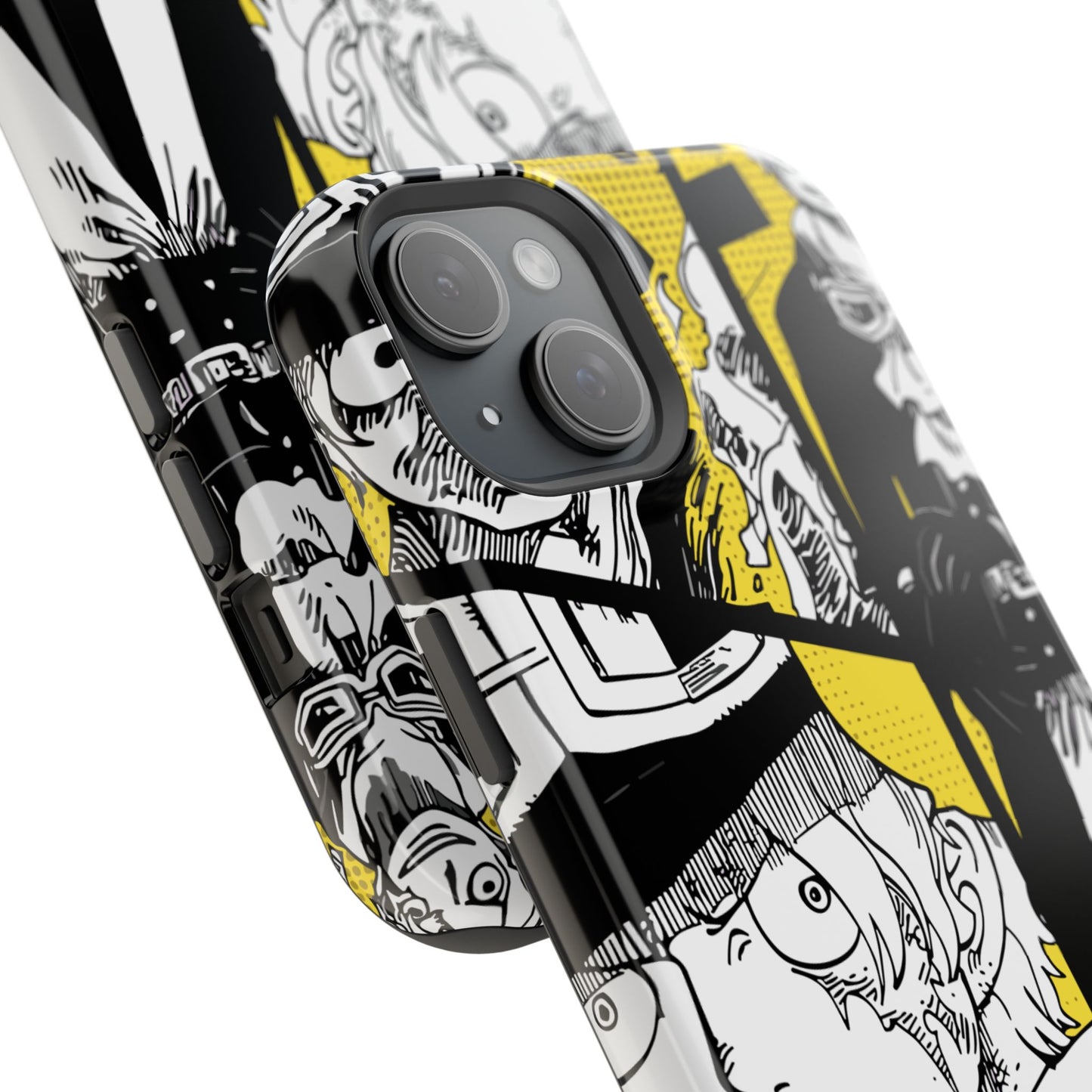 Sabo Yellow Manga Magnetic iPhone Case – Revolutionary Flame Design