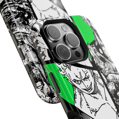 Zoro Magnetic Tough iPhone Case – Embrace the Spirit of the Swordsman