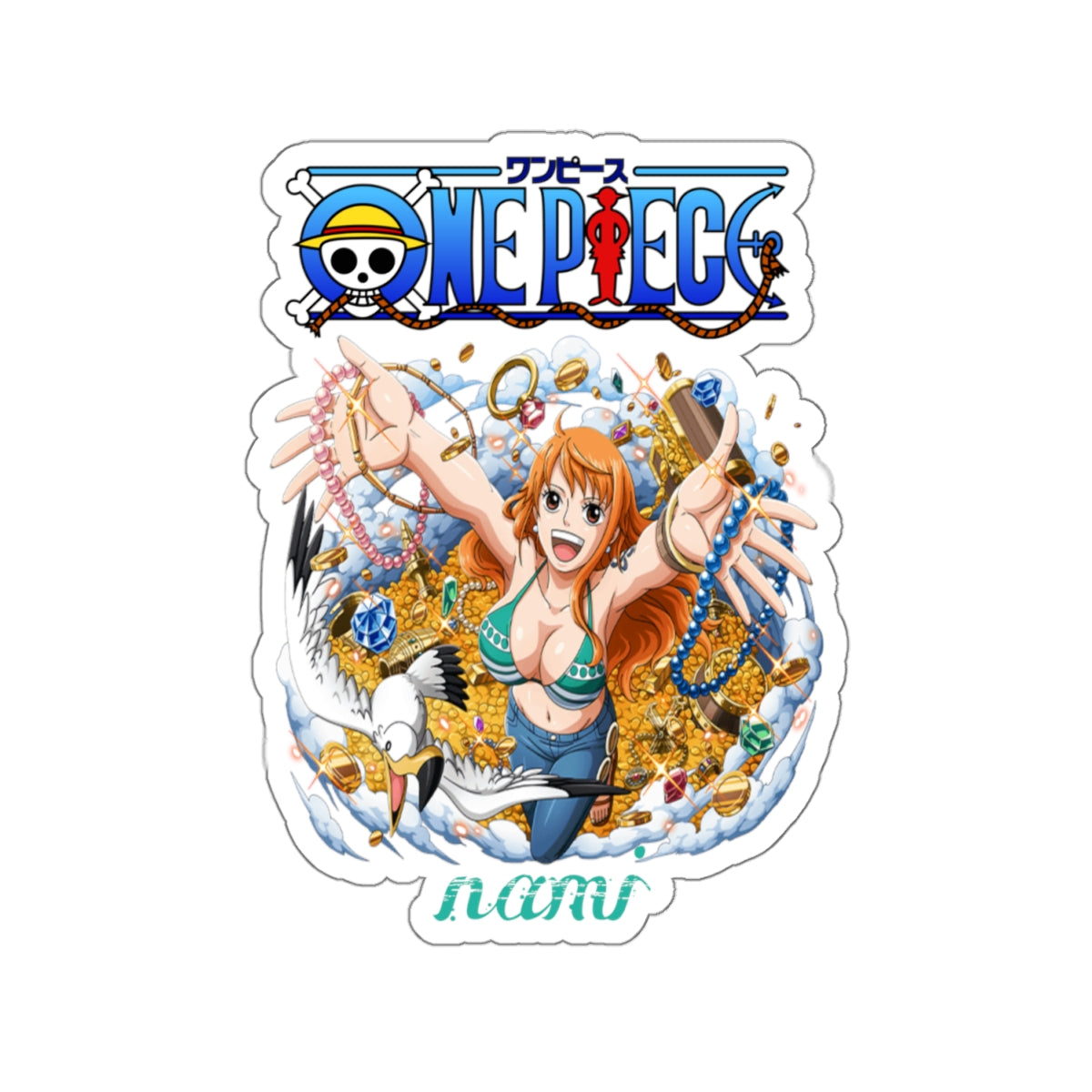 Treasure-Seeking Nami Sticker – Embody the Charm of the Cat Burglar