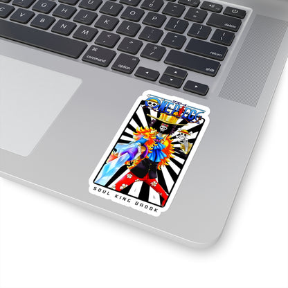 Soul King Brook Kiss-Cut Sticker – The Music Icon of One Piece