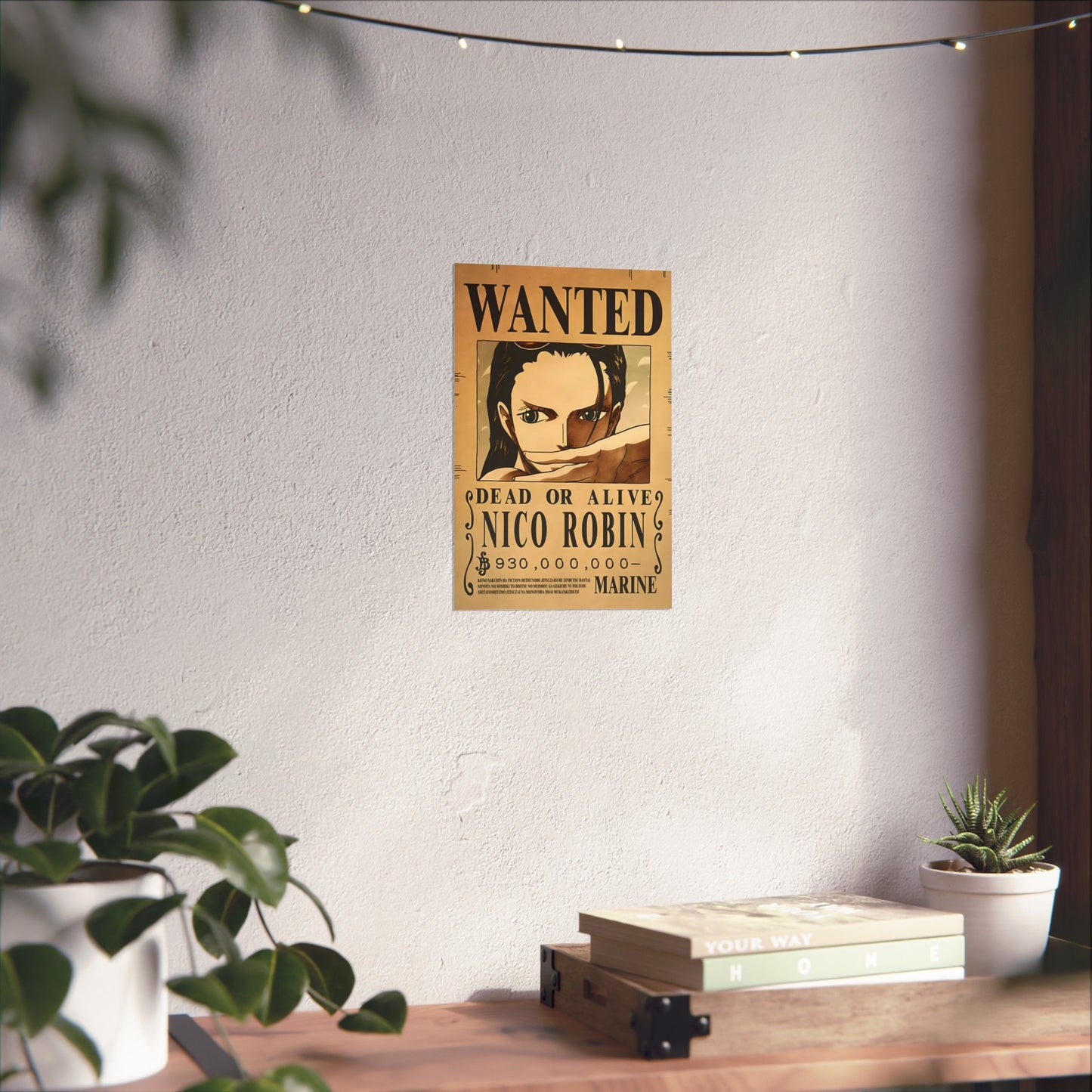 One Piece Nico Robin Wanted Poster - Premium Matte Art Print