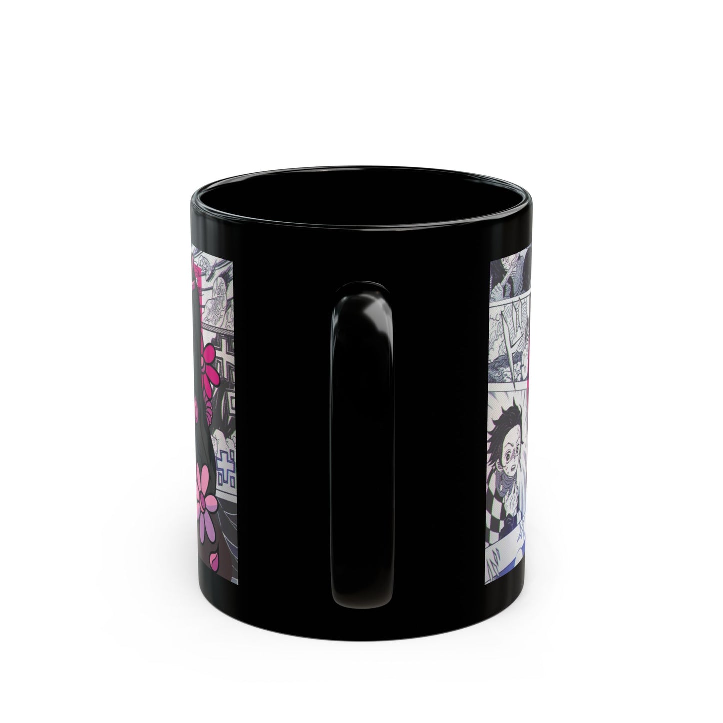 Kamado Nezuko Black Ceramic Mug - Demon Slayer Inspired Gift