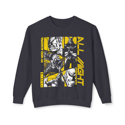 All Might Crewneck Sweatshirt - Bold Yellow My Hero Academia Design