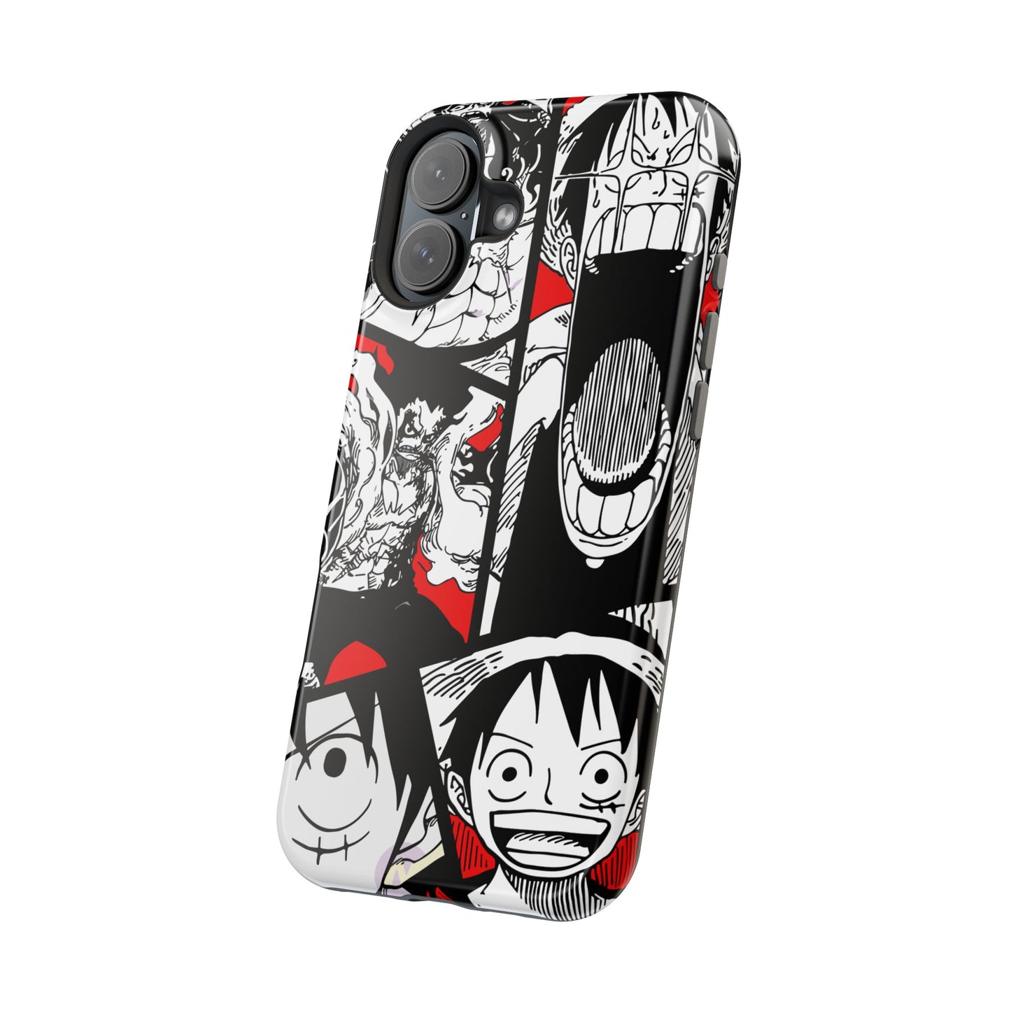 Luffy & Gear 5 Manga Tough Magnetic iPhone Case – Bold Adventure Design