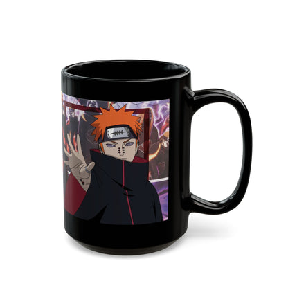 Pain (Nagato) Black Ceramic Mug - Naruto Shippuden Inspired Gift