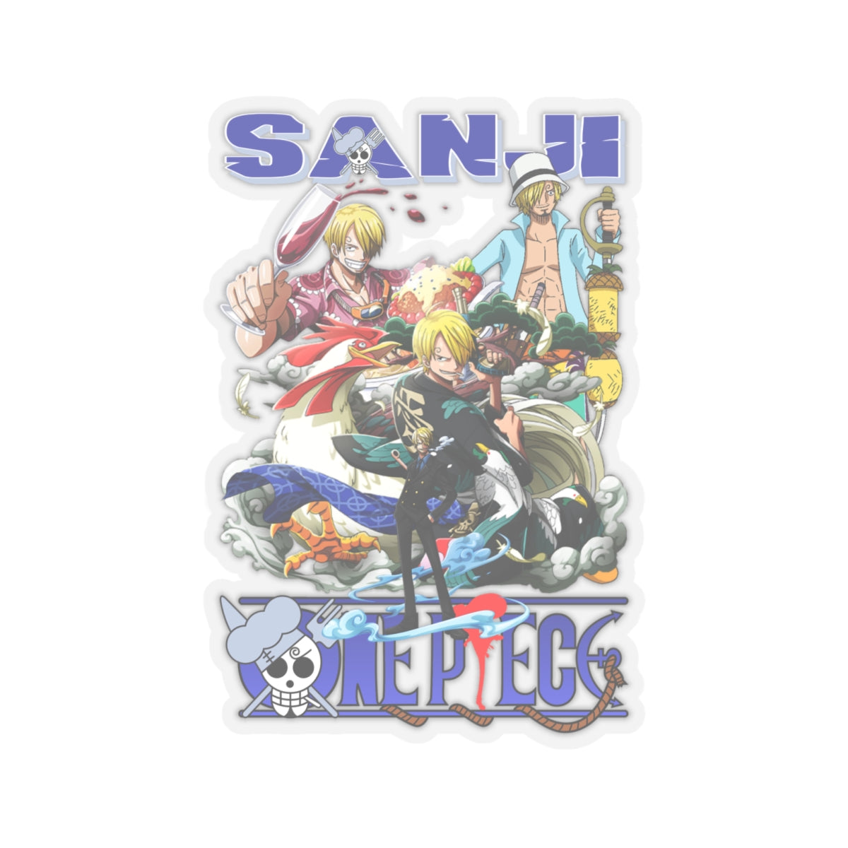 Sanji All-Star Sticker – Celebrate the Straw Hat Chef’s Iconic Moments