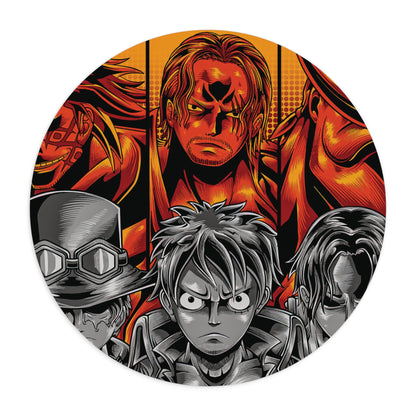 The Three Legends – Round Anime Mouse Pad
