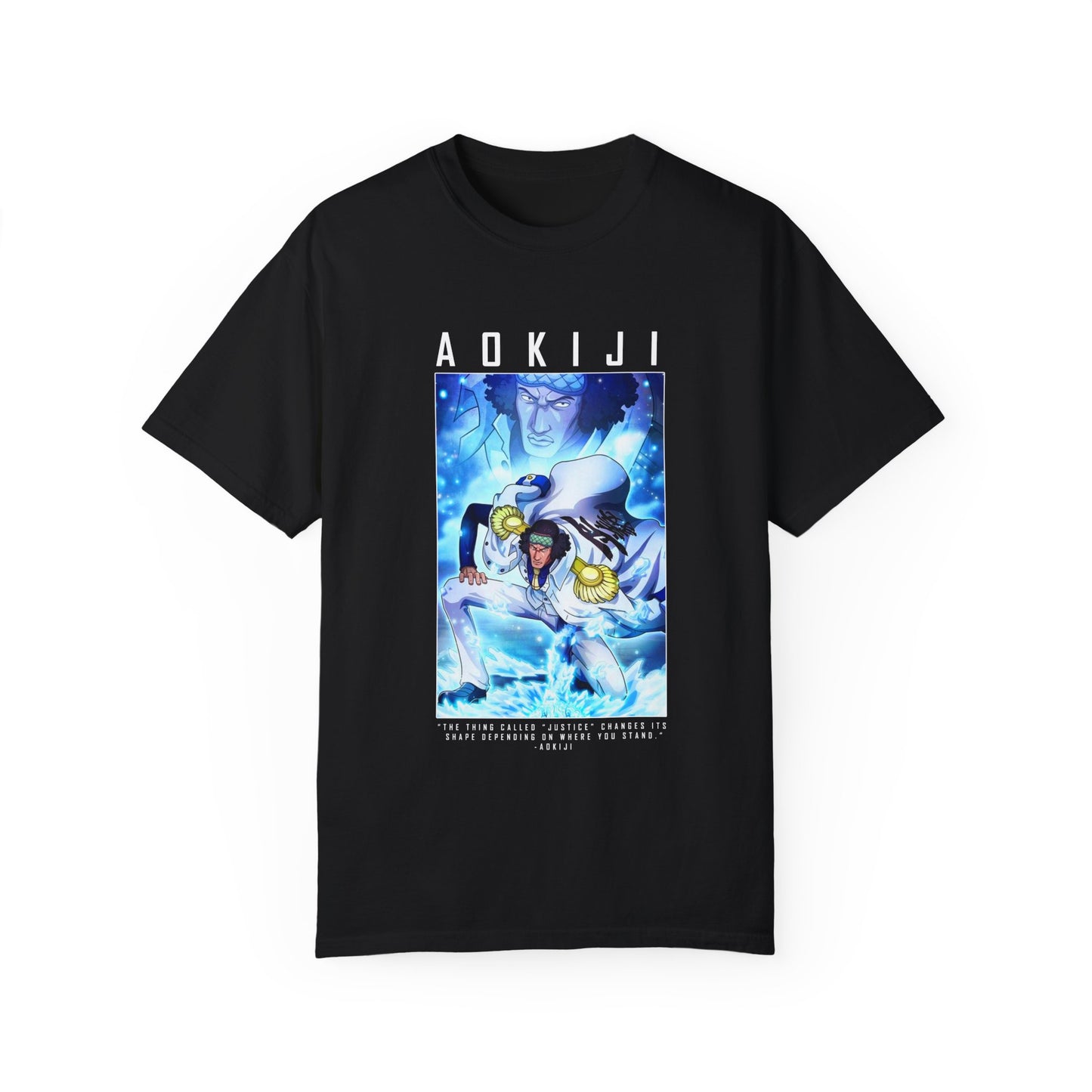 Garment-Dyed Aokiji T-Shirt – One Piece Ice Admiral’s Justice