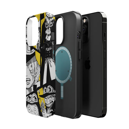 Sabo Yellow Manga Magnetic iPhone Case – Revolutionary Flame Design