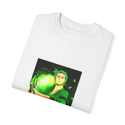 Garment-Dyed Roronoa Zoro T-Shirt – One Piece Swordsman Design